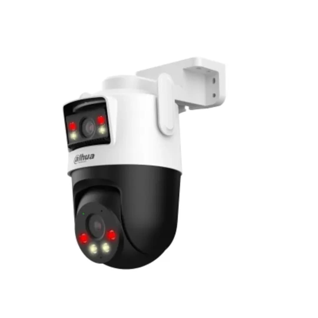 DH-P5D-5F-PV CÁMARA WI-FI 6 PT EXTERIOR DOBLE LENTE 5+5MP (FIJA + PT), SMART DUAL LIGHT (IR 30M / LUZ 30M), IP66, AUDIO BIDIRECCIONAL, MICROSD 256GB, IA HUMANO/VEHÍCULO